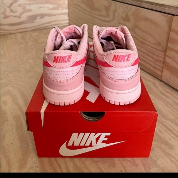 Nike Dunk Low Triple Barbie Pink Women's Shoes - Picture 2 of 5